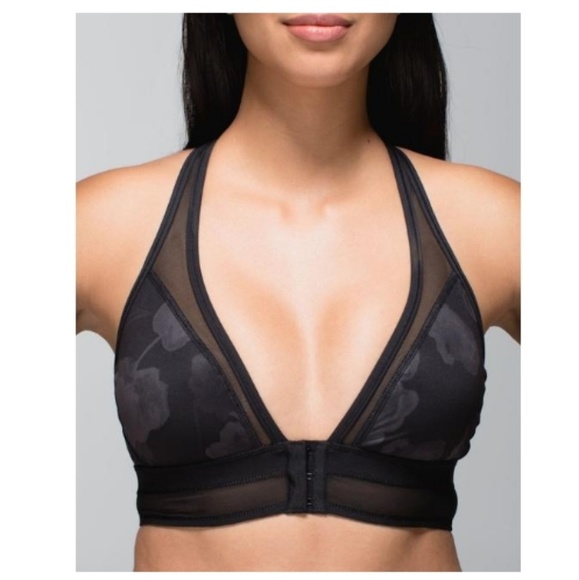 lululemon athletica Other - Lululemon Sport Bra Black Front Clasp